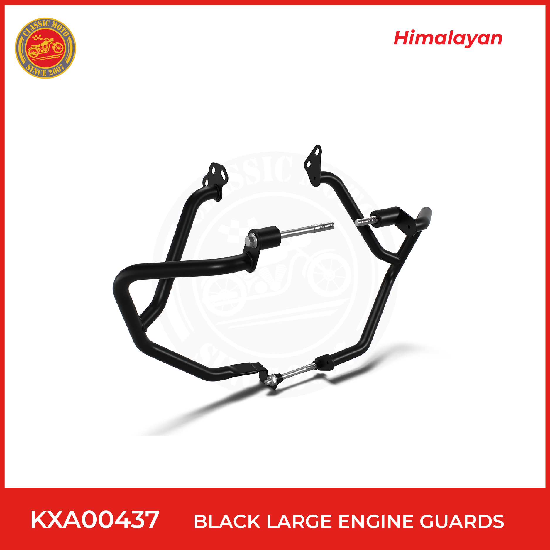 BLACK LARGE ENGINE GUARDS