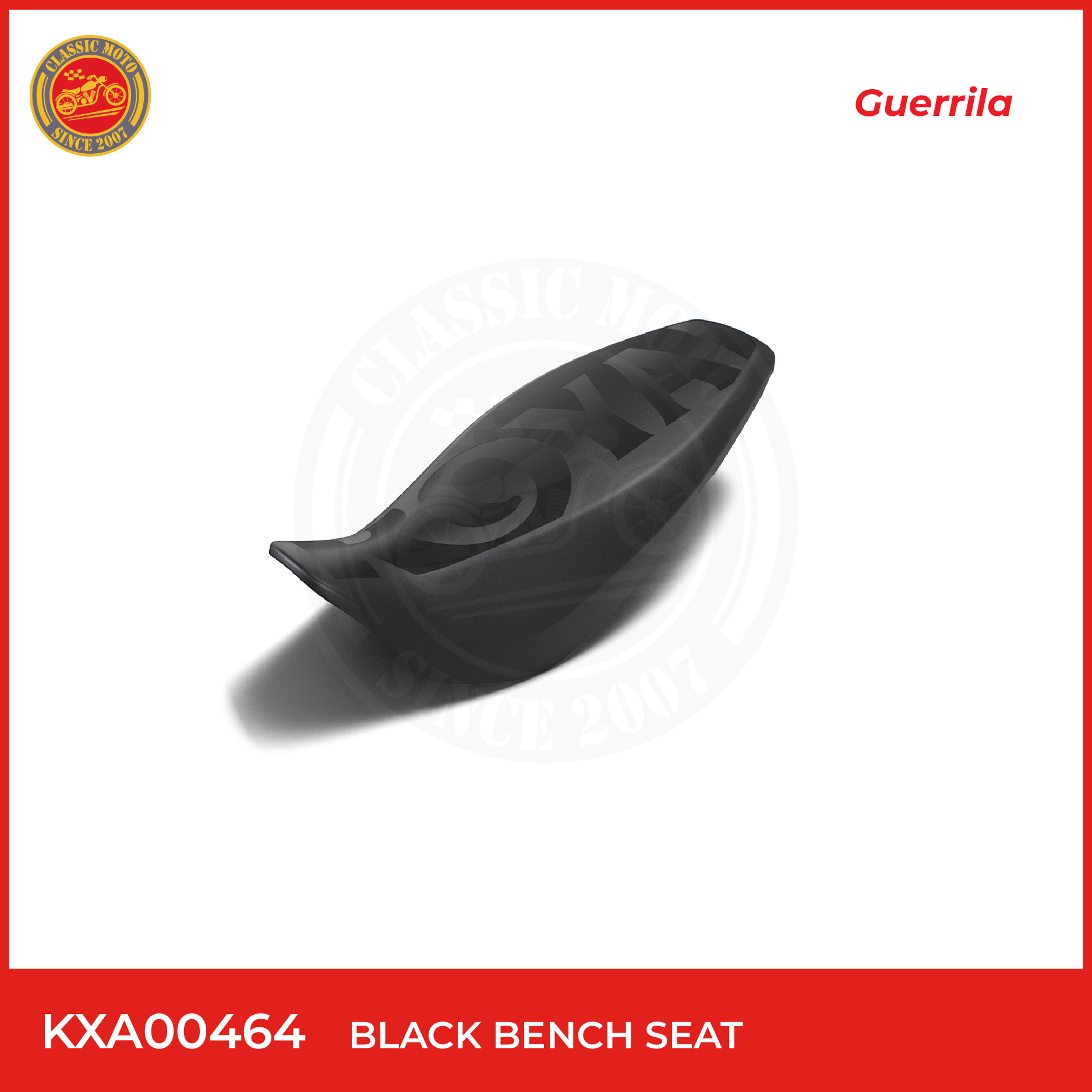 BLACK BENCH SEAT             