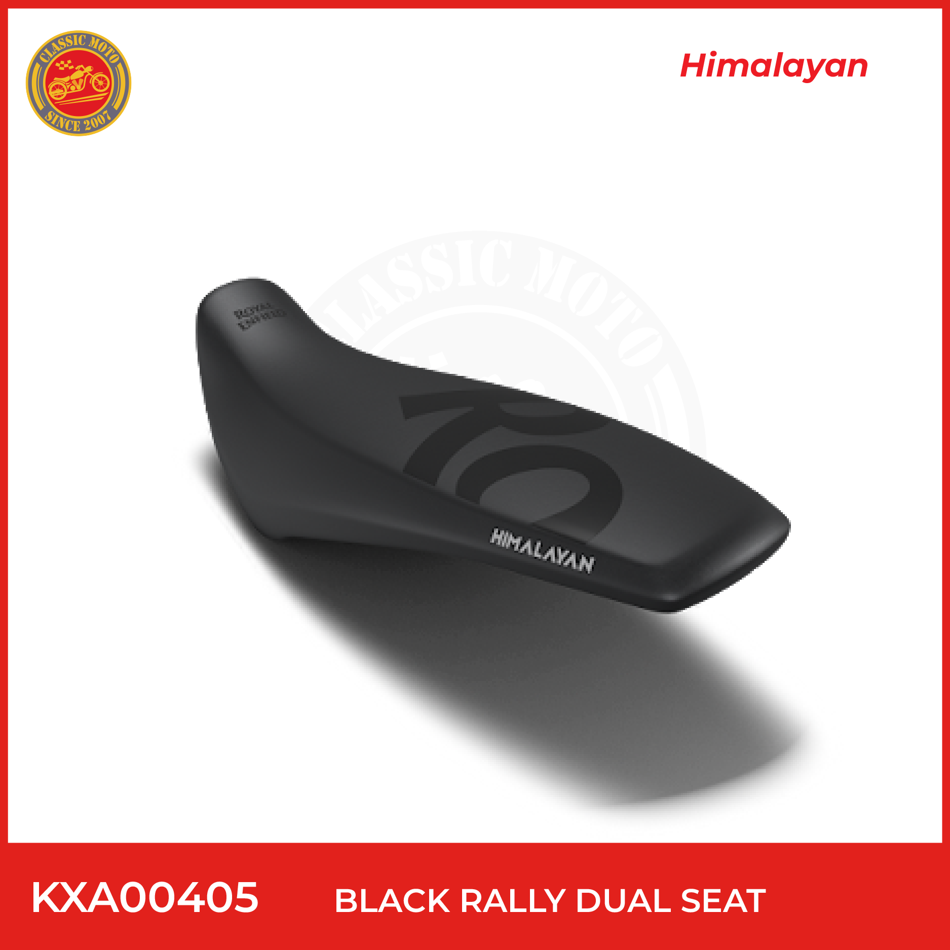 BLACK RALLY DUAL SEAT