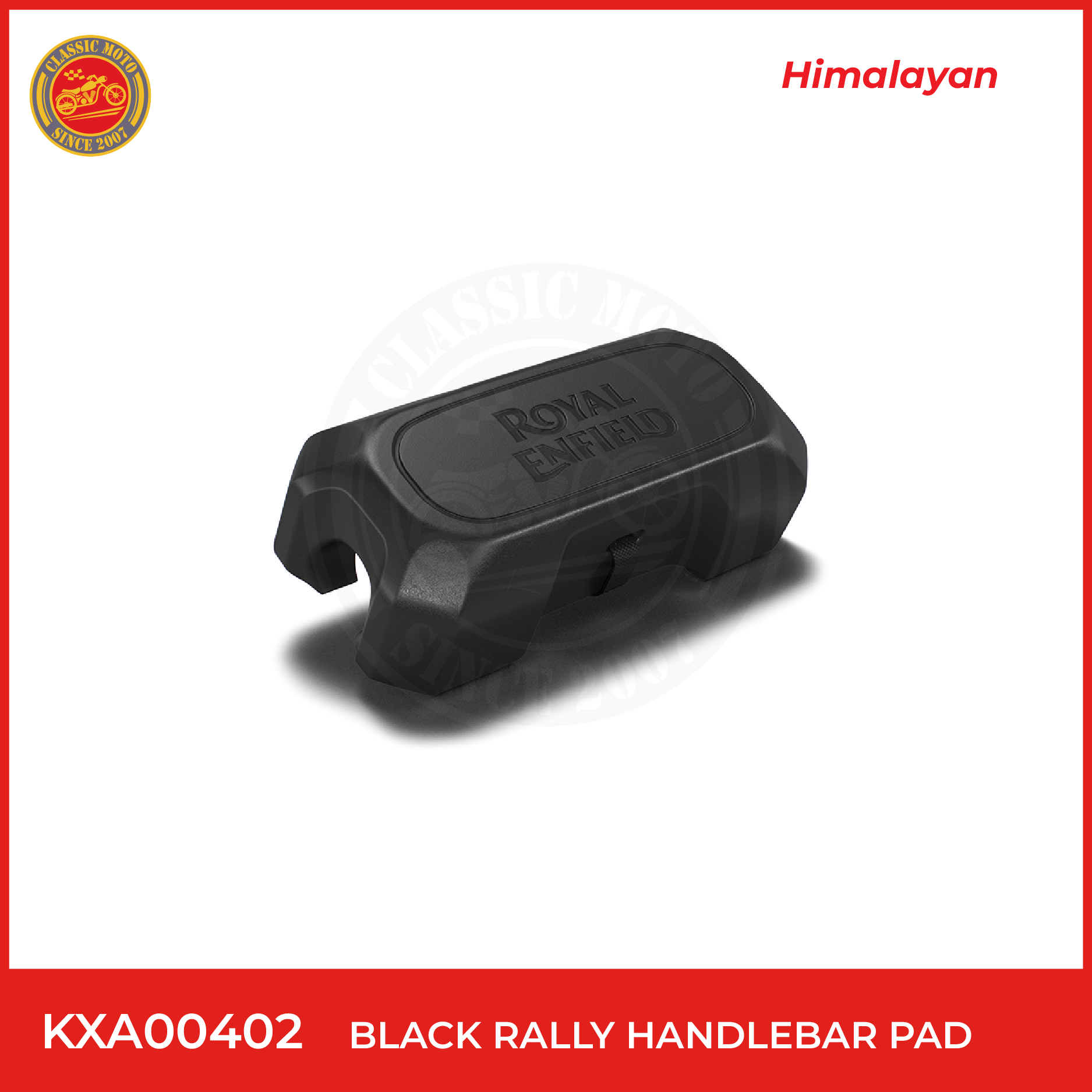 BLACK RALLY HANDLEBAR PAD