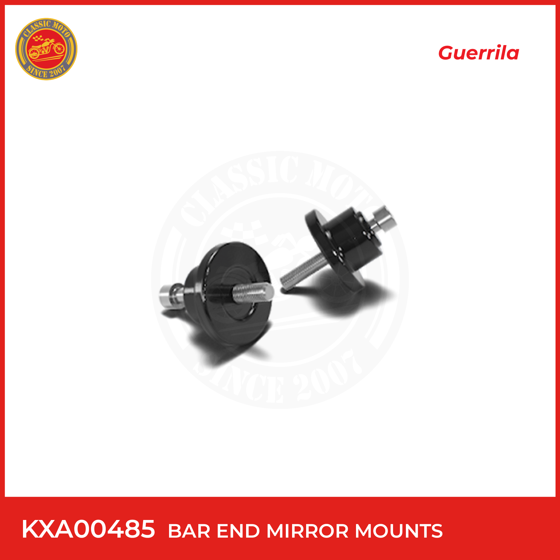 BAR END MIRROR MOUNTS     