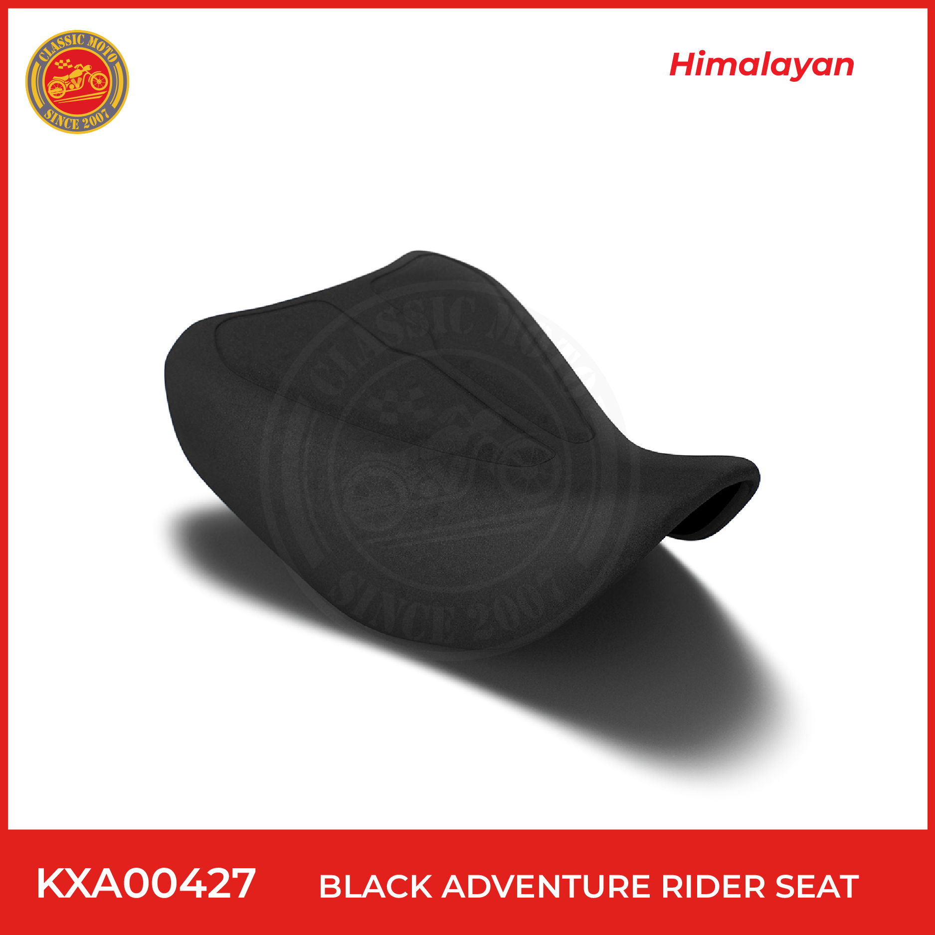 BLACK ADVENTURE RIDER SEAT